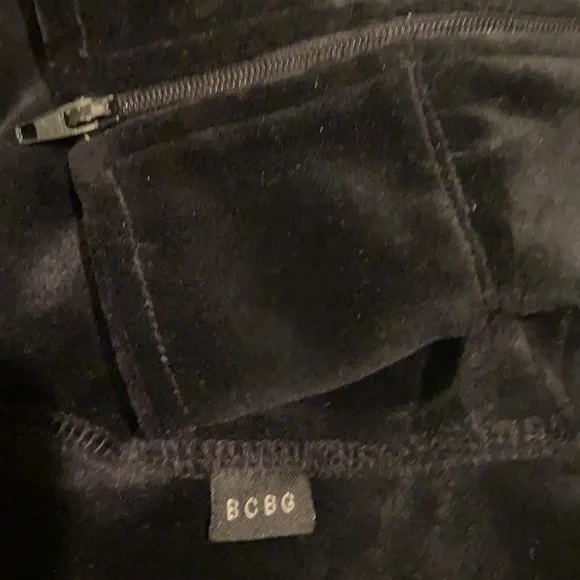 BCBGmaxazria velour zip up jacket - Picture 9 of 10